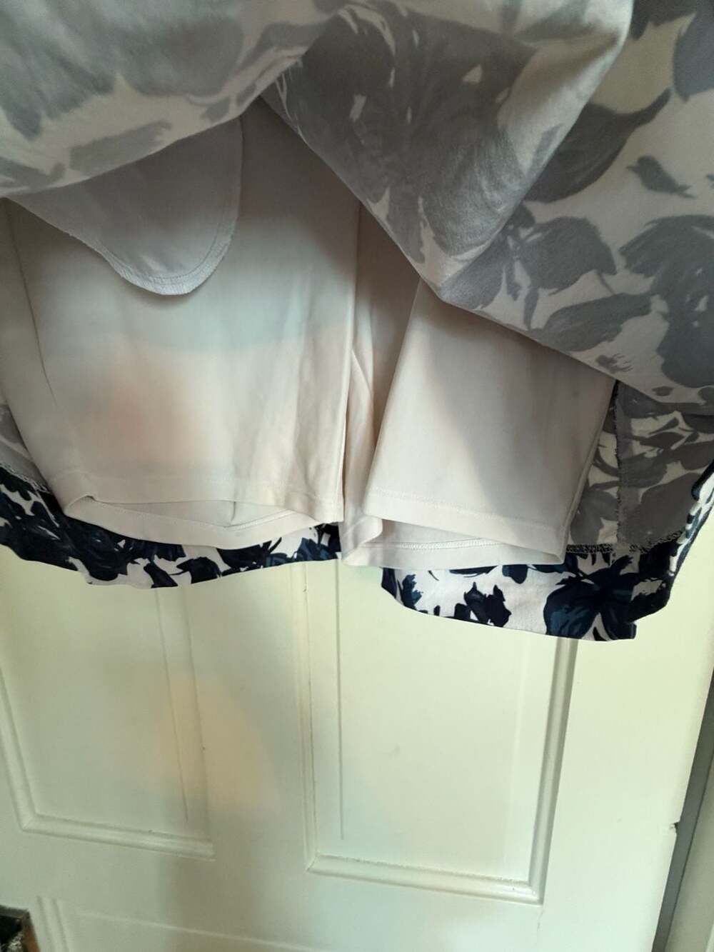 S.C. & Co. Blue and White Floral Print Athletic Skort - Picture 4 of 7